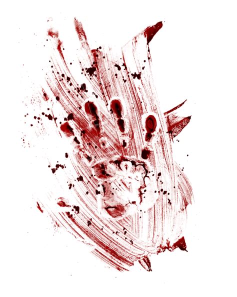 Bloody Handprint Smear Png