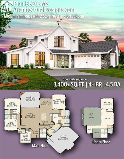 This lower section contains the service areas as well as the parking space. Modern Farmhouse Plans With Walkout Basement - Modern House