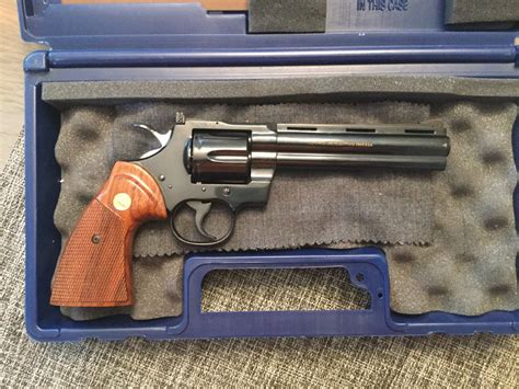 Colt Python 6 Barrel Blued Made 1977 357 Magnum Picture 2