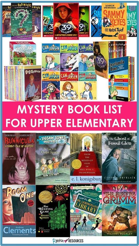 Mystery Book List For Upper Elementary Rockin Resources Elementary