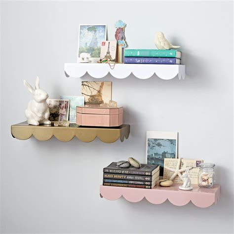 A wide variety of kids wall shelves options are available to you, such as antique, modern. Simple Scallop Wall Shelf | The Land of Nod