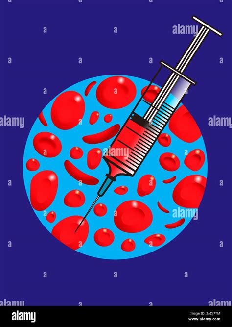 Blood Sample Computer Artwork Of Human Red Blood Cells Erythrocytes