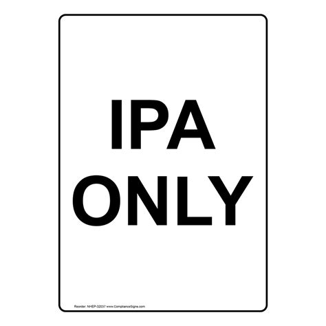 Vertical Sign Policies Regulations Ipa Only