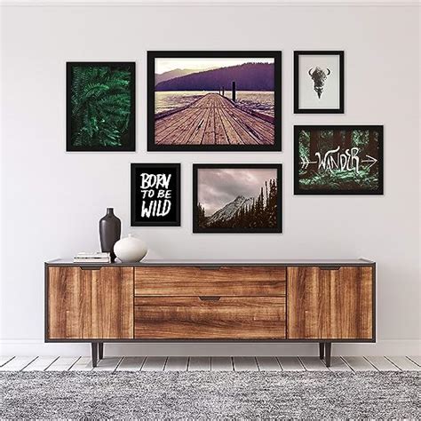Black Framed 6 Piece Gallery Wall Art Set By Americanflat