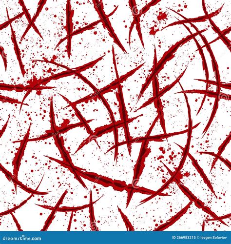 Red Claw Blood Wounds Wallpaper Stock Vector Illustration Of Danger