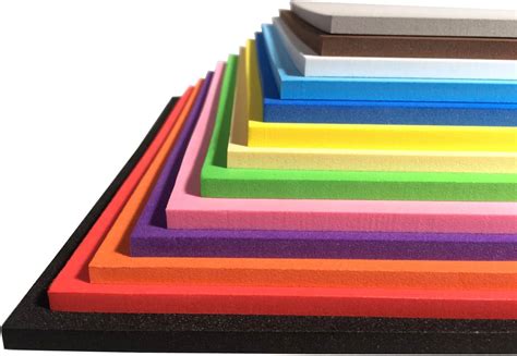 Thick Eva Foam Sheets Assortment Thick 357 Mm Pack Of 10 25x25