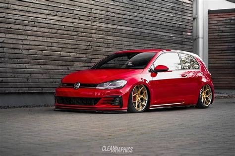 Golf Gti Vw Golf Volkswagen Golf Gti Mk7 Slammed Cars Euro Style