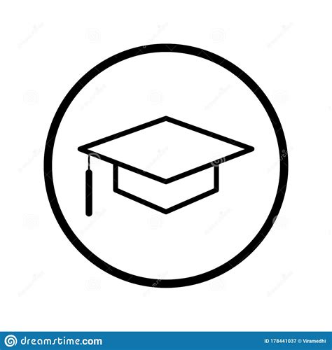 Doctorate Hat Graduation Illustration Royalty Free Cartoon
