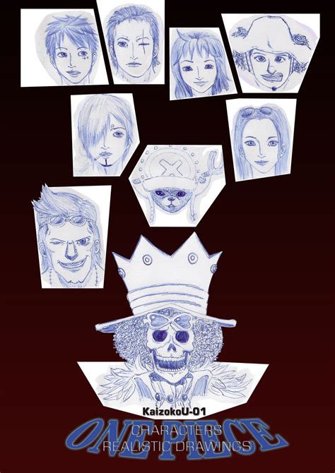 One Piece Characters Realistic Drawings By Kaizokou 01 On Deviantart