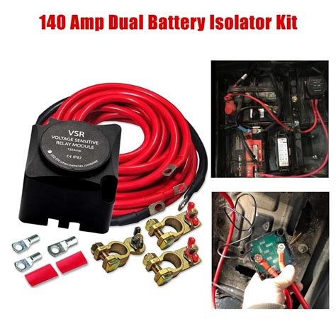 Buy 12v 140a Dual Battery Isolator Auxiliary Isolation Kit Vsr