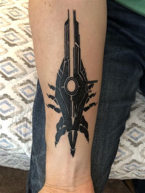 Mass Effect Tattoo Done By Romeo At Graffiti Ink In Sumter Sc Rtattoos
