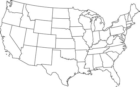 America Map Black And White American Map Usa Outline Map Of The Usa
