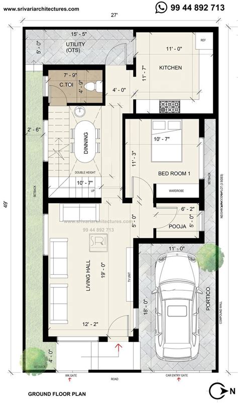 Small House Plan Idea 500sqft Artofit