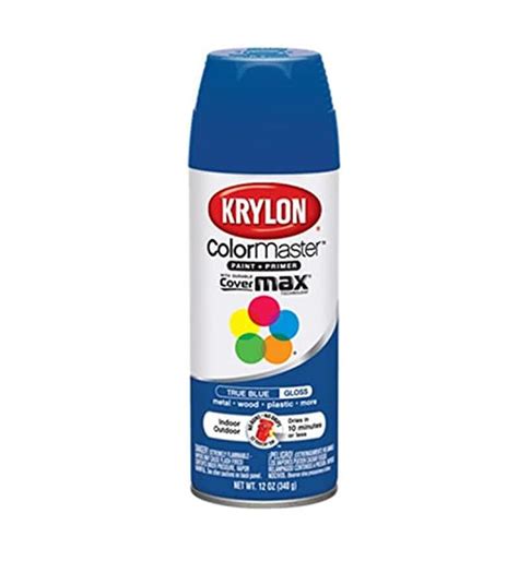 Krylon Colormaxx Gloss Spray Paint 12oz True Blue 1 Each K05191007