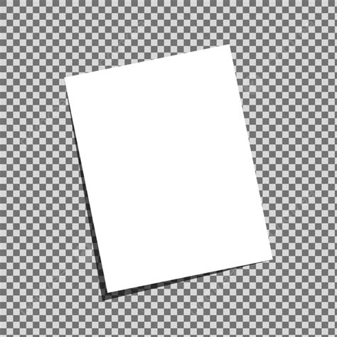 A4 Sheet Vector Png Images Blank A4 White Sheet With Peeled Corner And