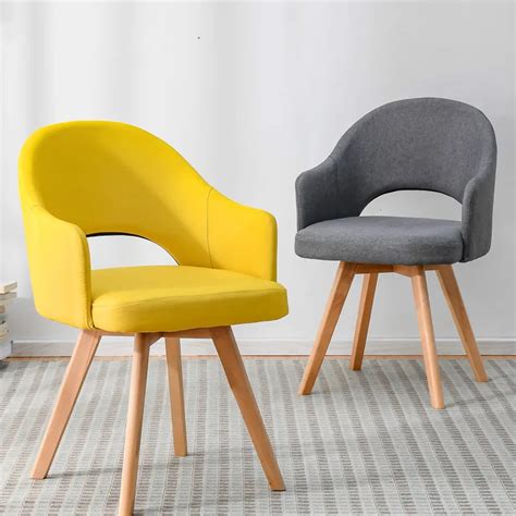 Modern Minimalist Lazy Home Solid Wood Chair Restaurant Backrest Dining