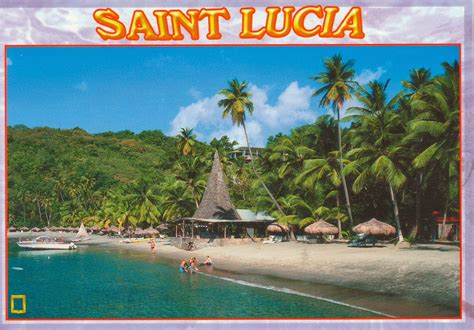 One Postcard One World Postcard From Saint Lucia