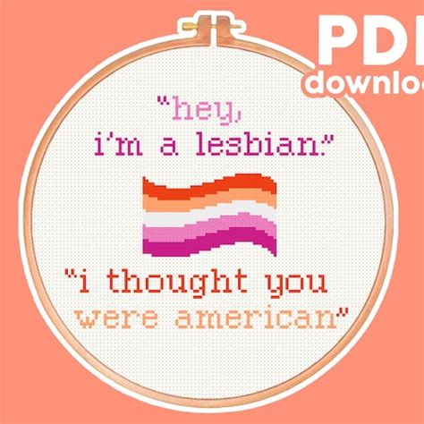 I Thought You Were American Lesbian Pride Lgbt Iconic Etsy
