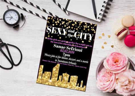 Sexy Invitation Party In The City Bachelorette Bridal Etsy