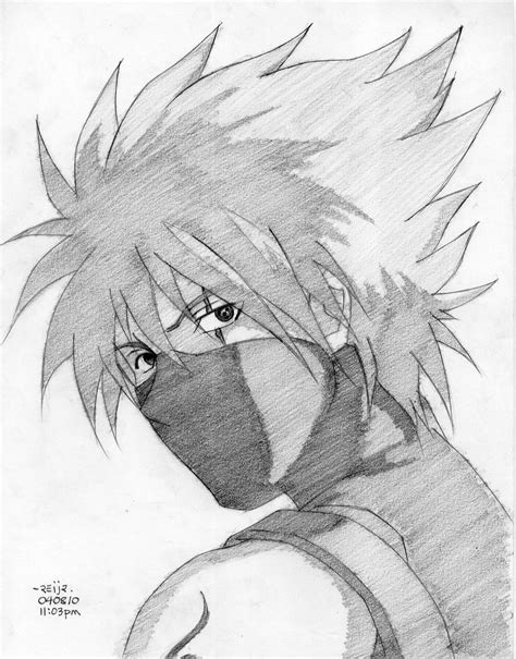 List Of How To Draw The Face Of Kakashi Hatake Naruto Step By Wallpaper