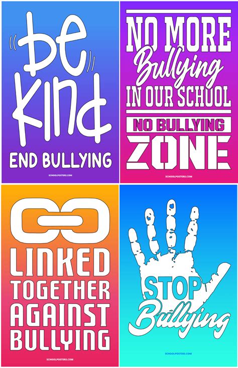 Anti Bullying Campaign Posters