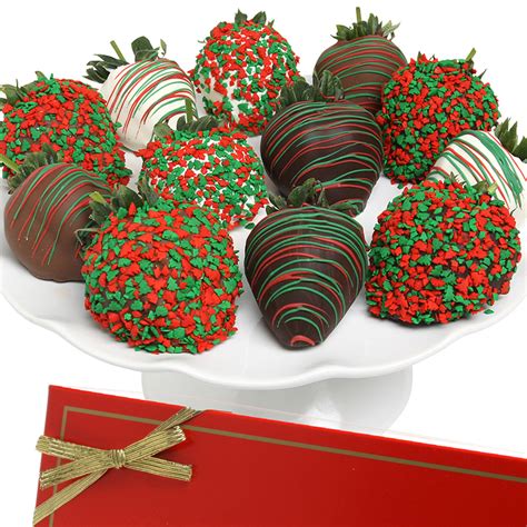 Holiday Belgian Chocolate Covered Strawberries T Box Holiday T