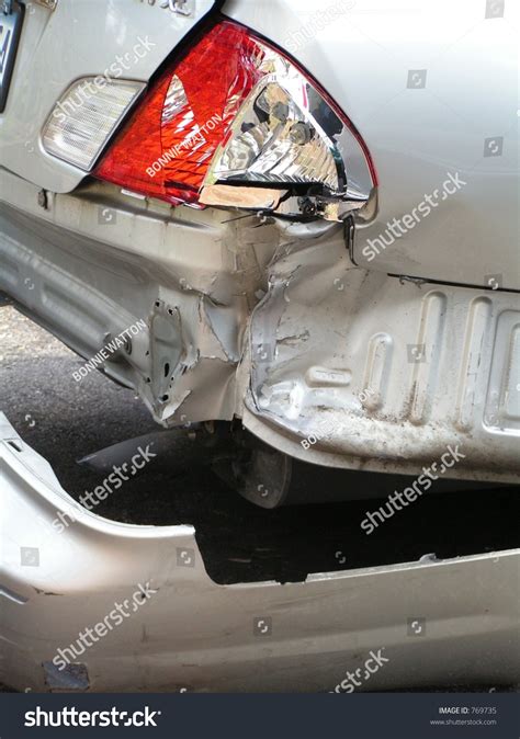 Automobile Accident Smashed Rear Bumper Stock Photo 769735 Shutterstock