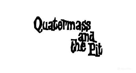 Quatermass And The Pit 1967 Movie Title Lettering Typography Hammerfilms Movie Titles