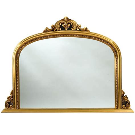 Antique French Style Gold Overmantle Mirror | Mirror | HomesDirect365
