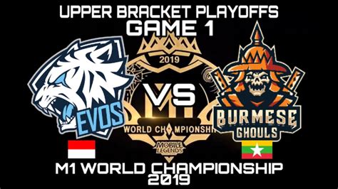 Check out the gameplay highlights for mlbb world championship playoffs day 1. EVOS ID VS BURMESE GHOULS GAME 1 PLAYOFFS UPPER BRACKET ...