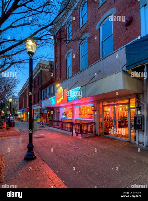 Downtown At College Ave In Athens Georgia Usa Stock Photo Alamy