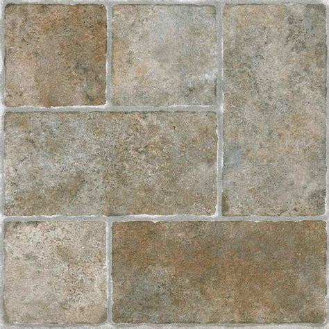 Achim Sterling Grey 12 In X 12 In Peel And Stick Cottage Stone Vinyl