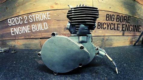 92cc 2t Engine Build Big Bore Bicycle Engine Youtube