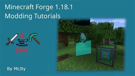 Minecraft Forge 1181 Modding Tutorials 1 Project Setup First Mod