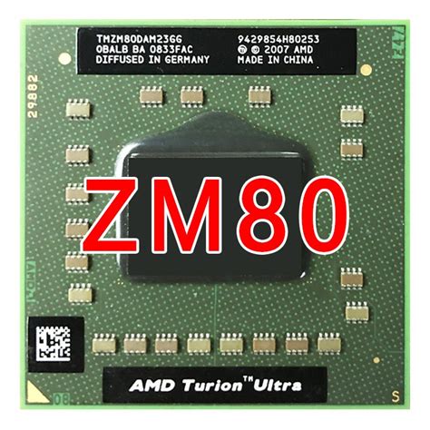 Amd Turion X2 Ultra Zm 80 Zm 80 Zm80 21 Ghz Dual Core Dual Hilo De