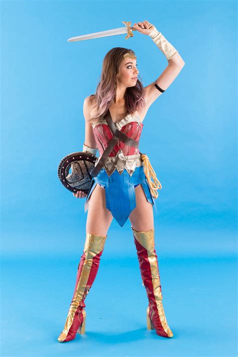 Here is your guide for wonder woman costume. Twitter