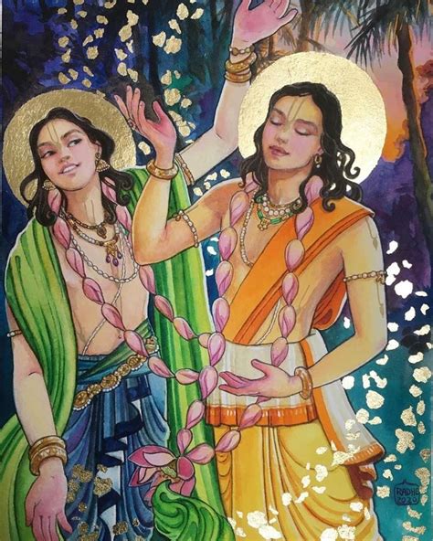 Gaura Nitai Krishna Art God Illustrations Sell Art Prints