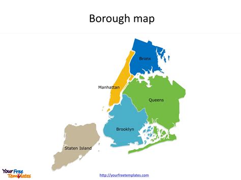 New York City Boroughs Map World Map