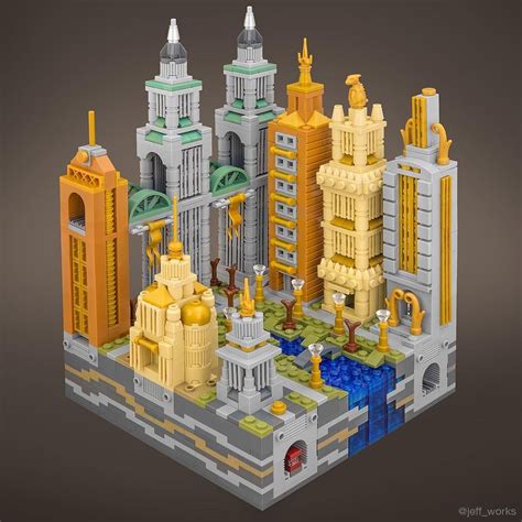 Micro Cities By Jeff Friesen Lego Architecture Micro Lego Lego Projects