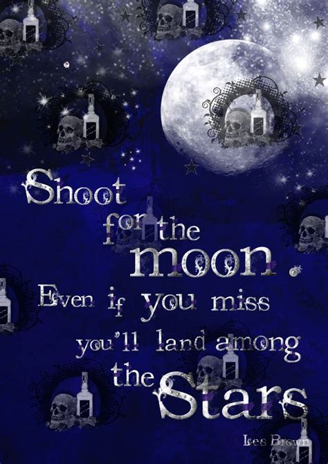 Oscar Wilde Aim For The Moon - Beautiful A4 poster from Dead With Tequila. Quote : Shoot for the moon
