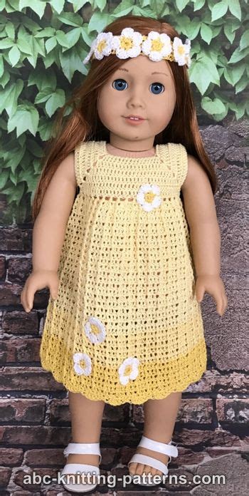 We all love a great collection of free crochet doll patterns! Crochet Patterns Galore - Daisy Sundress for 18-inch Dolls