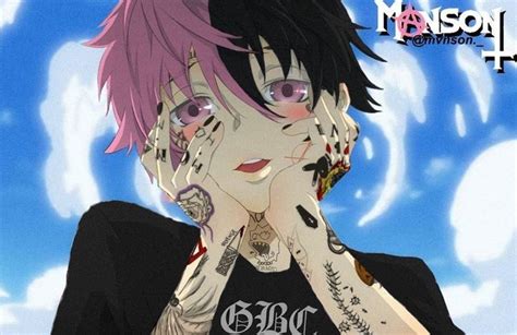 Pin By Sydney On Anime In 2020 Anime Rapper Anime Drawings Boy Lil Peep Hellboy