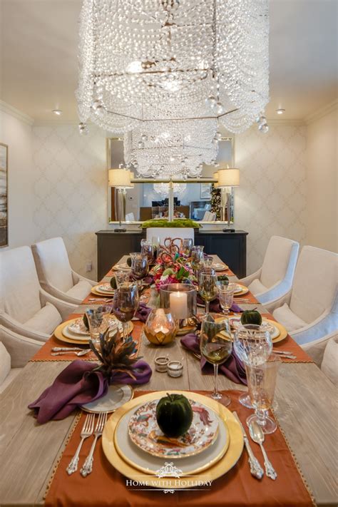 You might not want a whole roast turkey for a gaggle of reasons this thanksgiving. Jewel-Toned Thanksgiving Table Setting - Home with ...