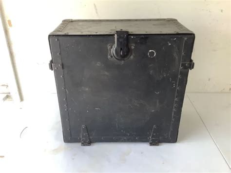 Antique Us Military Box Trunk Wwii 1942 Field Desk 27500 Picclick