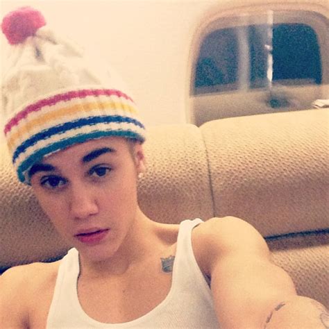 Justin Bieber Instagrams Yet Another Shirtless Selfie—can You Tell What
