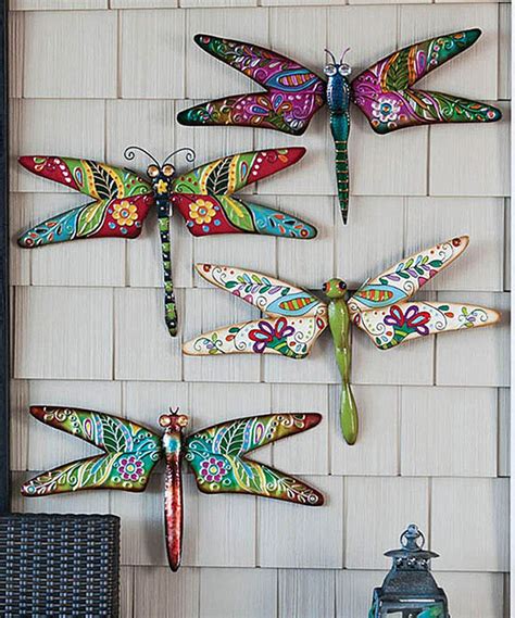 Summer décor to brighten your home and office. Boho Dragonfly Wall Art Set | zulily | Dragonfly wall art, Dragonfly yard art, Dragonfly outdoor ...