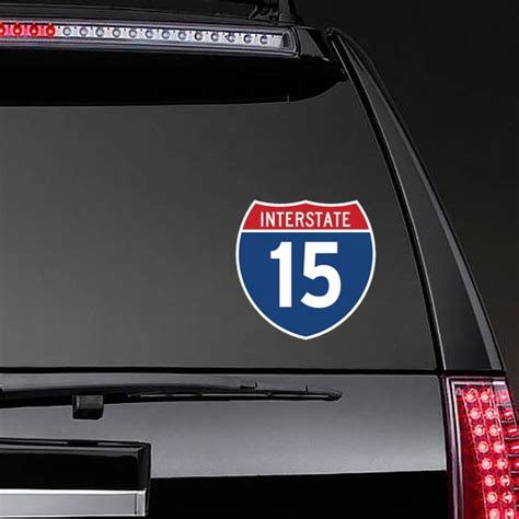 Interstate 15 Sign Sticker