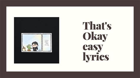 Do Thats Okay Easy Lyrics Youtube