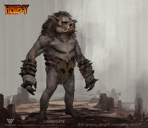 Hellboy Demons Grigor Georgiev Hellboy Art Monster Art Beast Creature