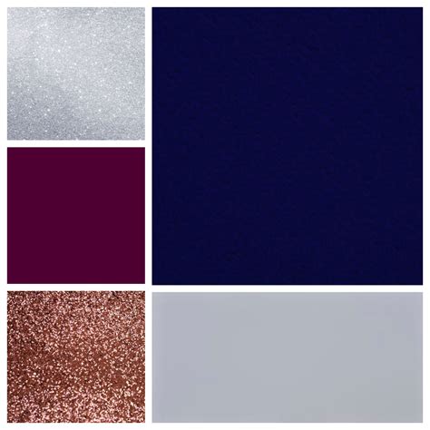 Spot color is a single color created by pantone and the most accurate representation of a color when printed. Absolutely loving this color combo!!! Navy, Grey, Silver, with hints of Rose Gold & Burgundy